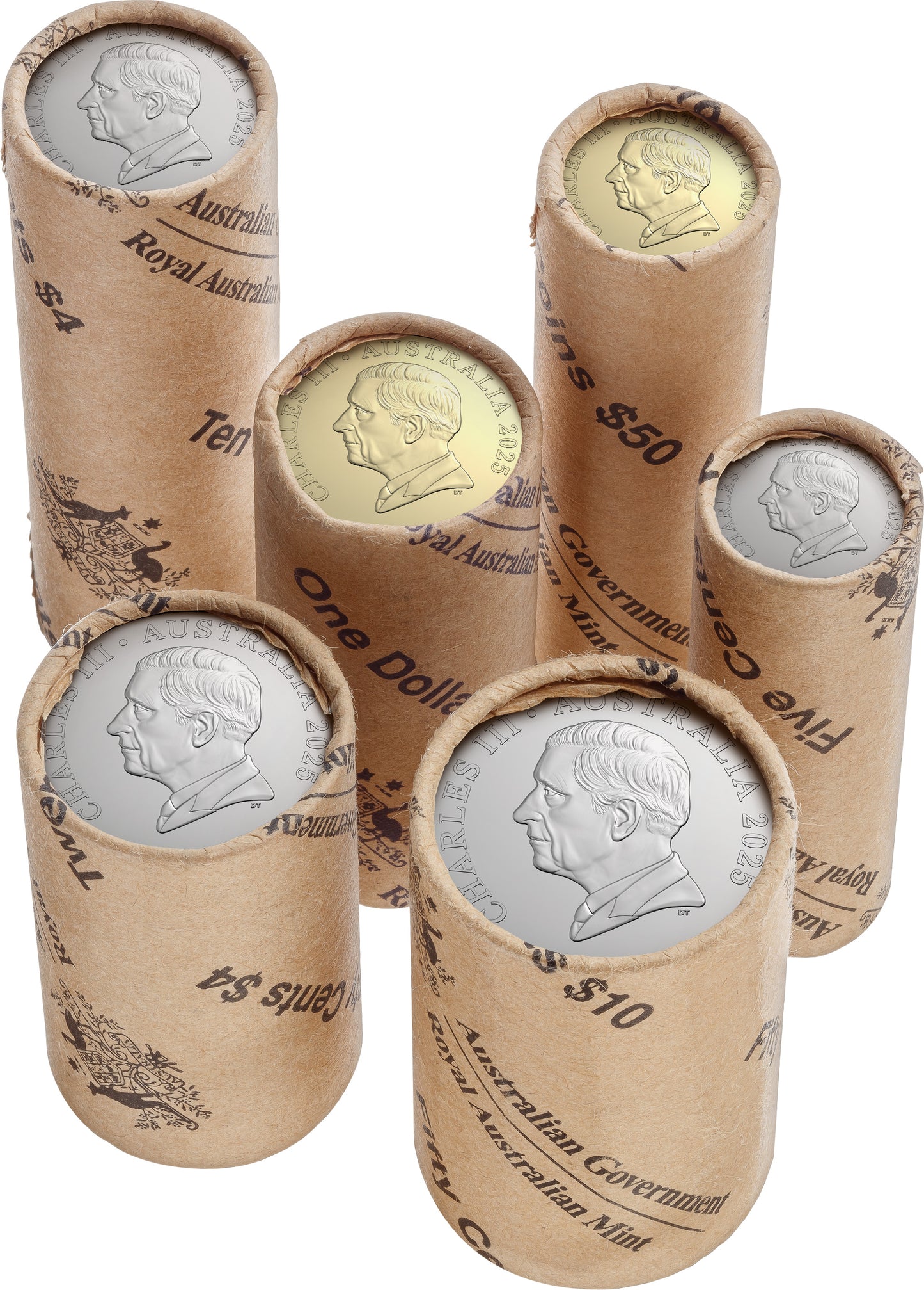2025 King Charles III 6 Uncirculated Premium Roll Set