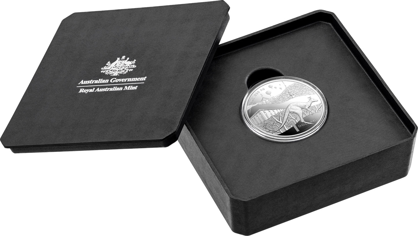 2025 $1 Kangaroo Bush Capital 1oz Silver Proof Coin