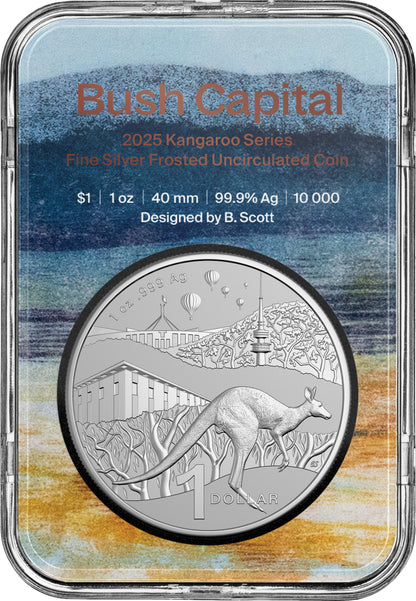 2025 $1 Kangaroo Bush Capital 1oz Silver Uncirculated Coin