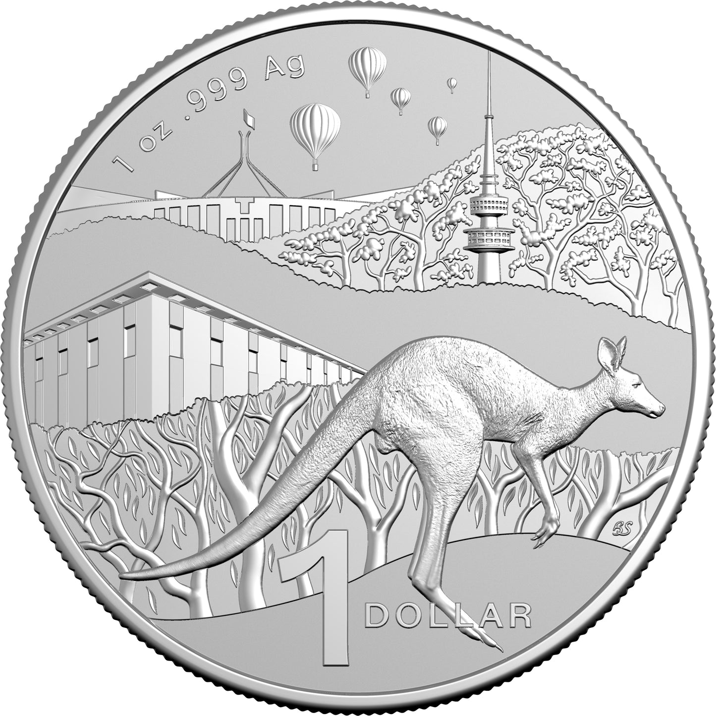 2025 $1 Kangaroo Bush Capital 1oz Silver Uncirculated Coin