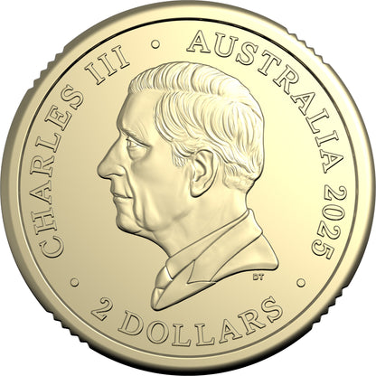 2025 $2 30th Anniversary of The Torres Strait Islander Flag 'C' Mintmark Coloured Uncirculated Coin