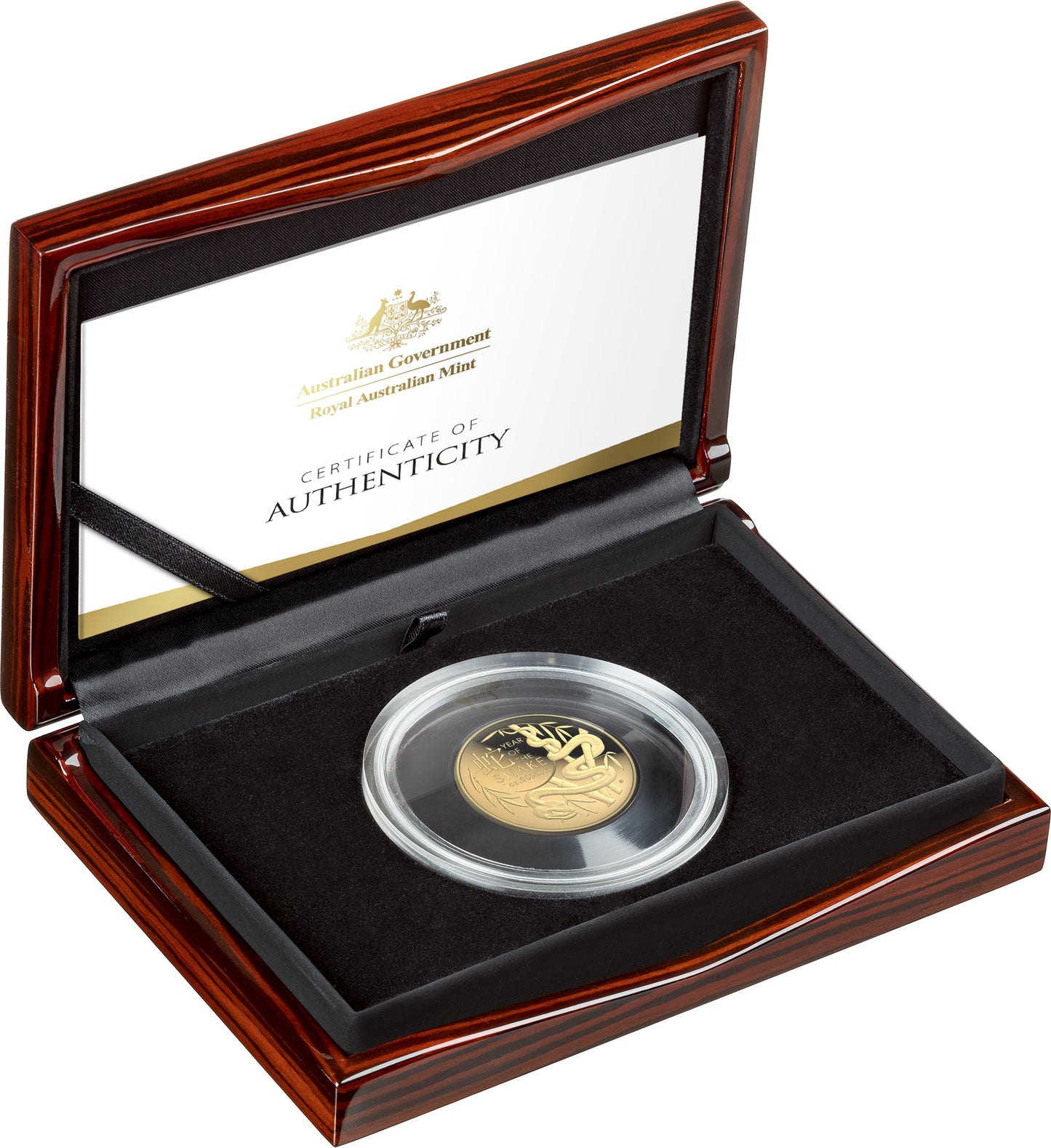 2025 $100 Year of The Snake 1oz Gold Domed Proof Coin