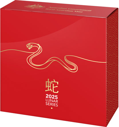 2025 $5 Year of The Snake 1oz Silver Proof Domed Coin
