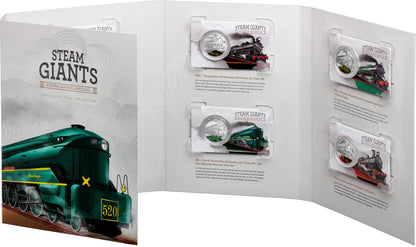 2025 50c Steam Giants Australian Rail Heritage Coloured Uncirculated 7 Coin Set