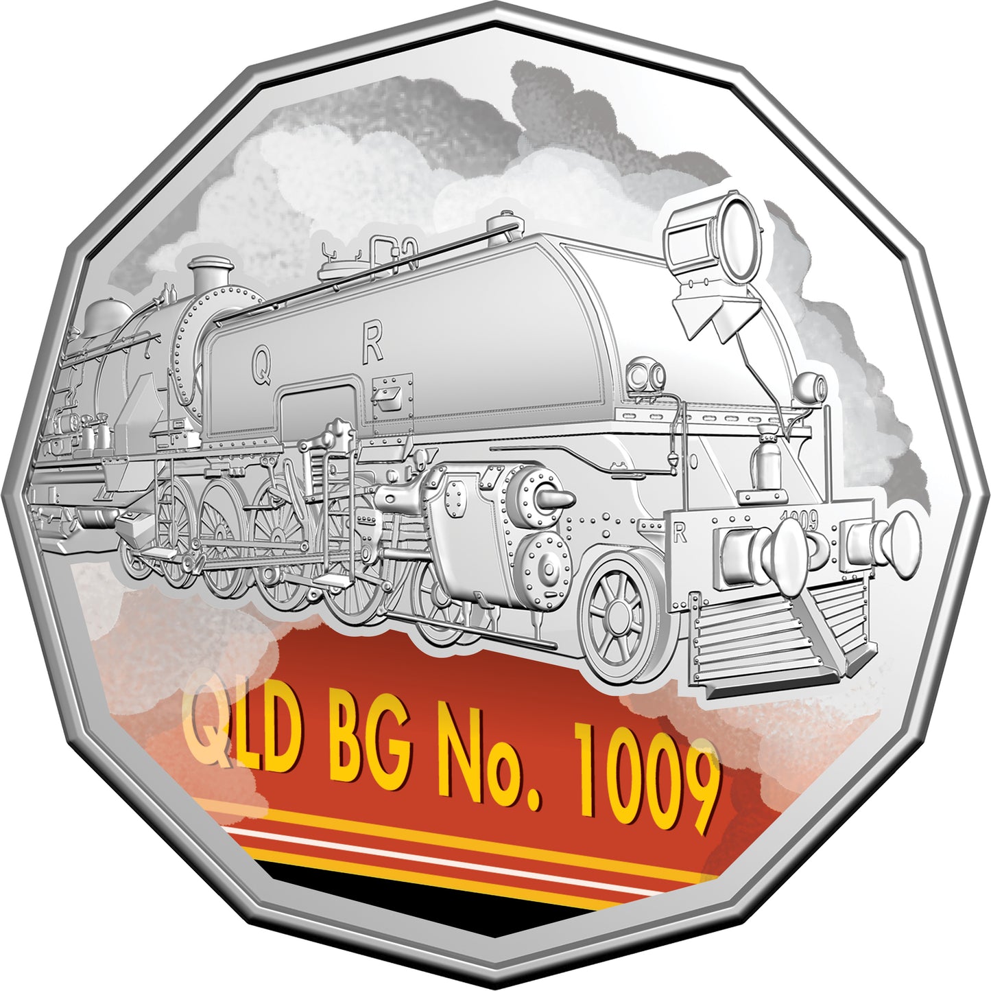 2025 50c Steam Giants Australian Rail Heritage Coloured Uncirculated 7 Coin Set
