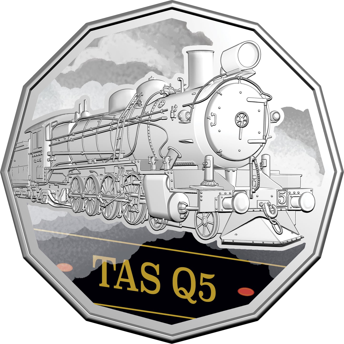 2025 50c Steam Giants Australian Rail Heritage Coloured Uncirculated 7 Coin Set