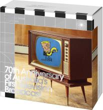 2026 50c 70th Anniversary of Australia's First Television Broadcast Coloured Silver Proof Coin