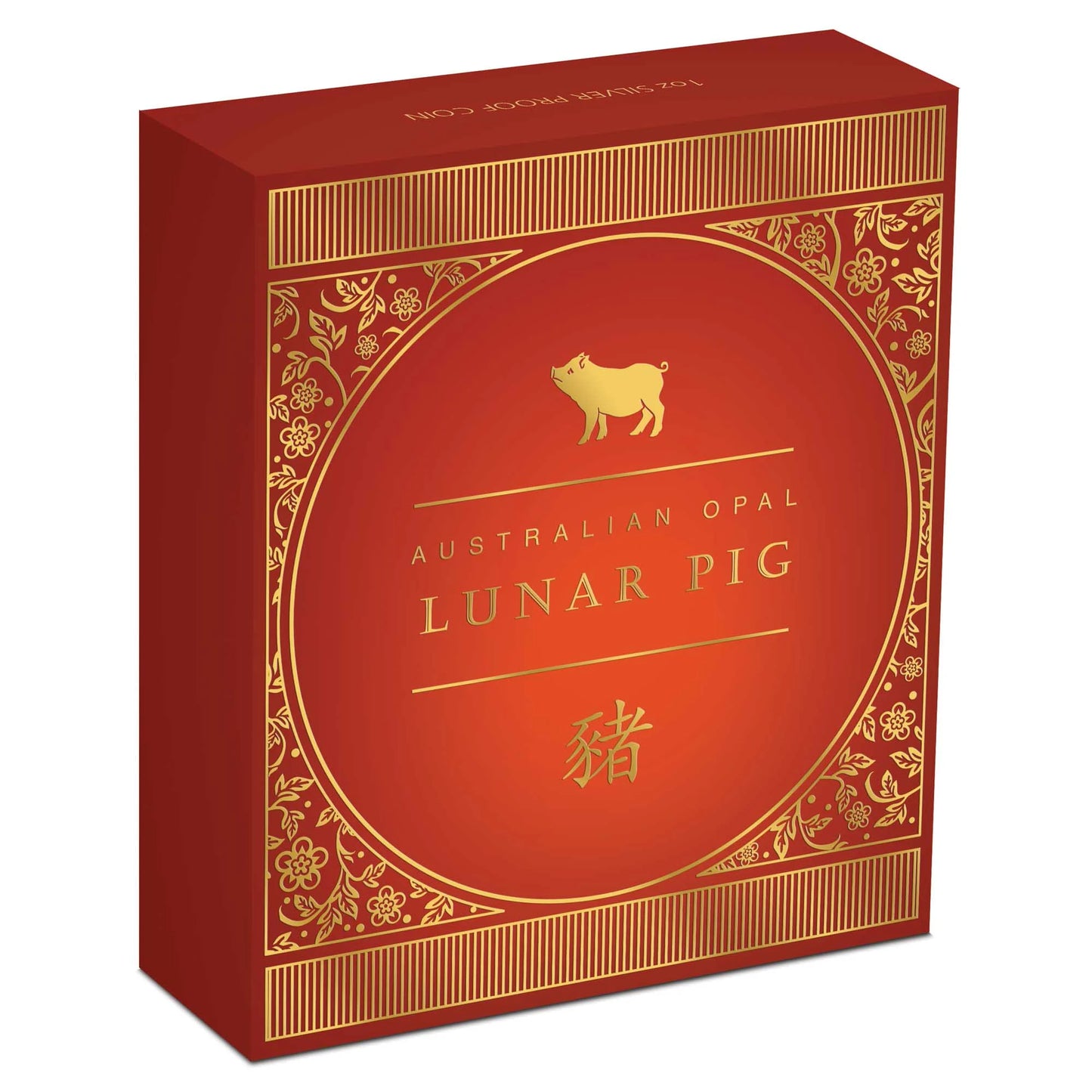 2019 $1 Australian Opal Lunar Year of The Pig 1oz Silver Proof Coin