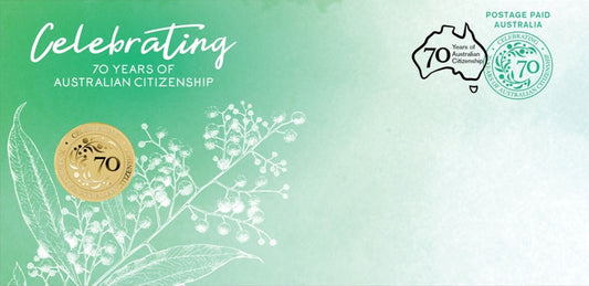 2019 $1 Celebrating 70 Years of Australian Citizenship PNC