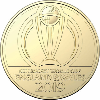 2019 $1 ICC Cricket World Cup England & Wales Uncirculated Coin