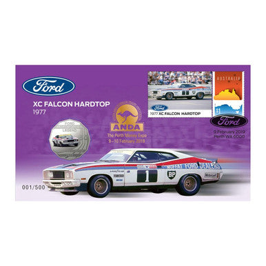 2018 50c ANDA Perth Ford Motorsport Legends 1977 XC Falcon Hardtop PNC