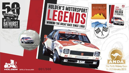 2018 50c ANDA Perth Holden's Motorsport Legends 1979 LX Torana A9X PNC