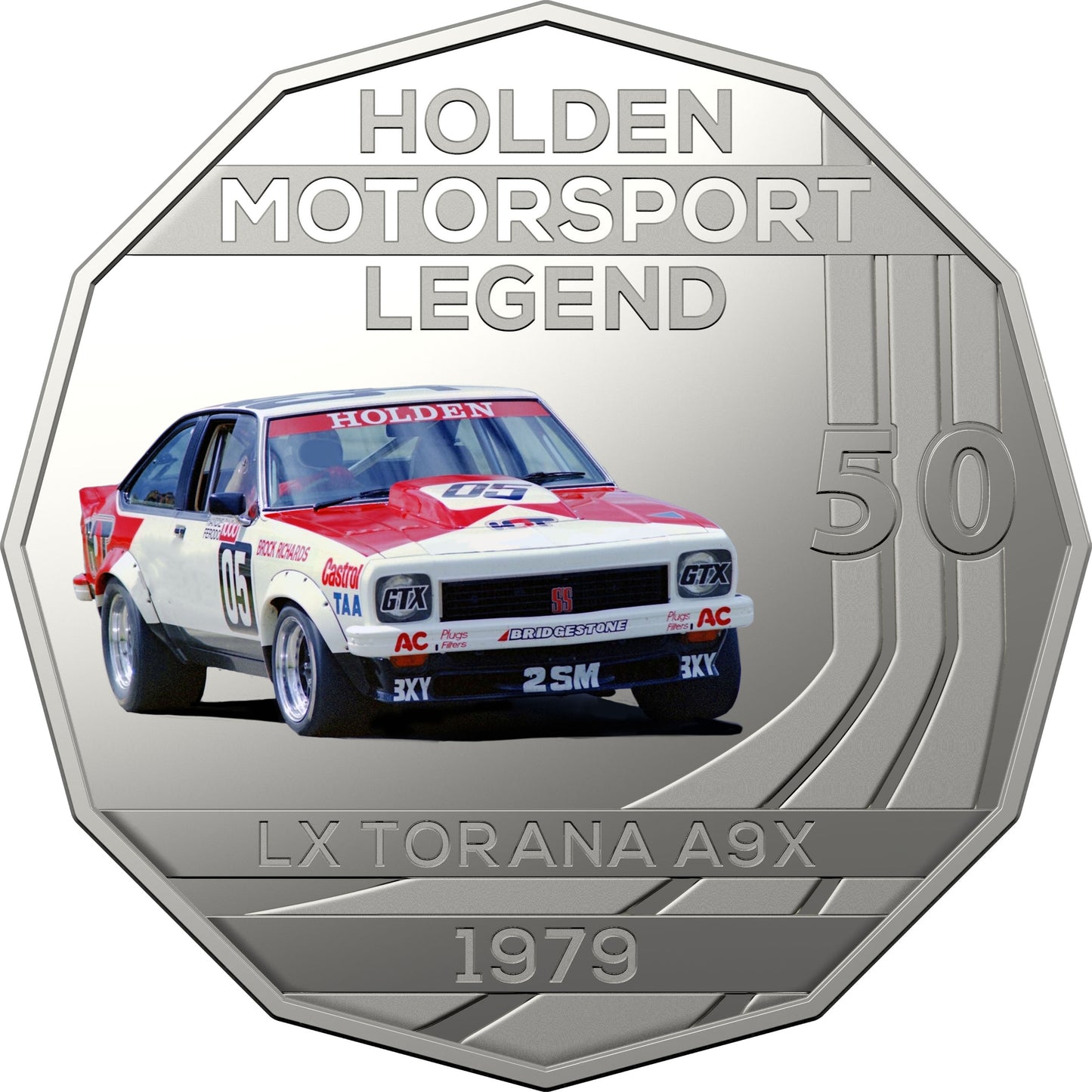 2018 50c ANDA Perth Holden's Motorsport Legends 1979 LX Torana A9X PNC
