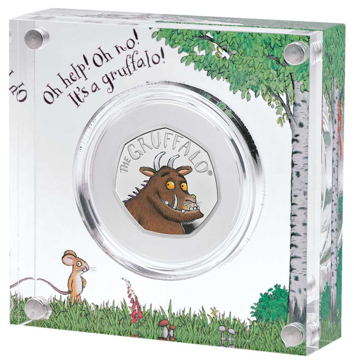 UK 2019 50p Celebrating 20 Years The Gruffalo Silver Coloured Proof Coin