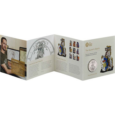 UK 2019 £5 The Queen's Beasts The Yale of Beaufort Uncirculated Coin