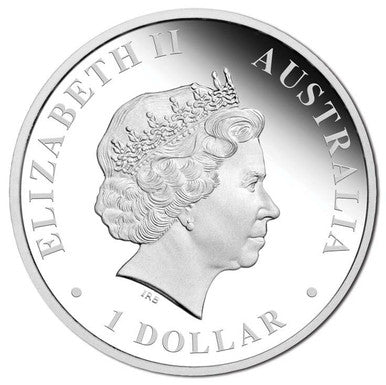 2015 $1 Australian Antarctic Territory Elephant Seal 1oz Silver Coloured Proof Coin