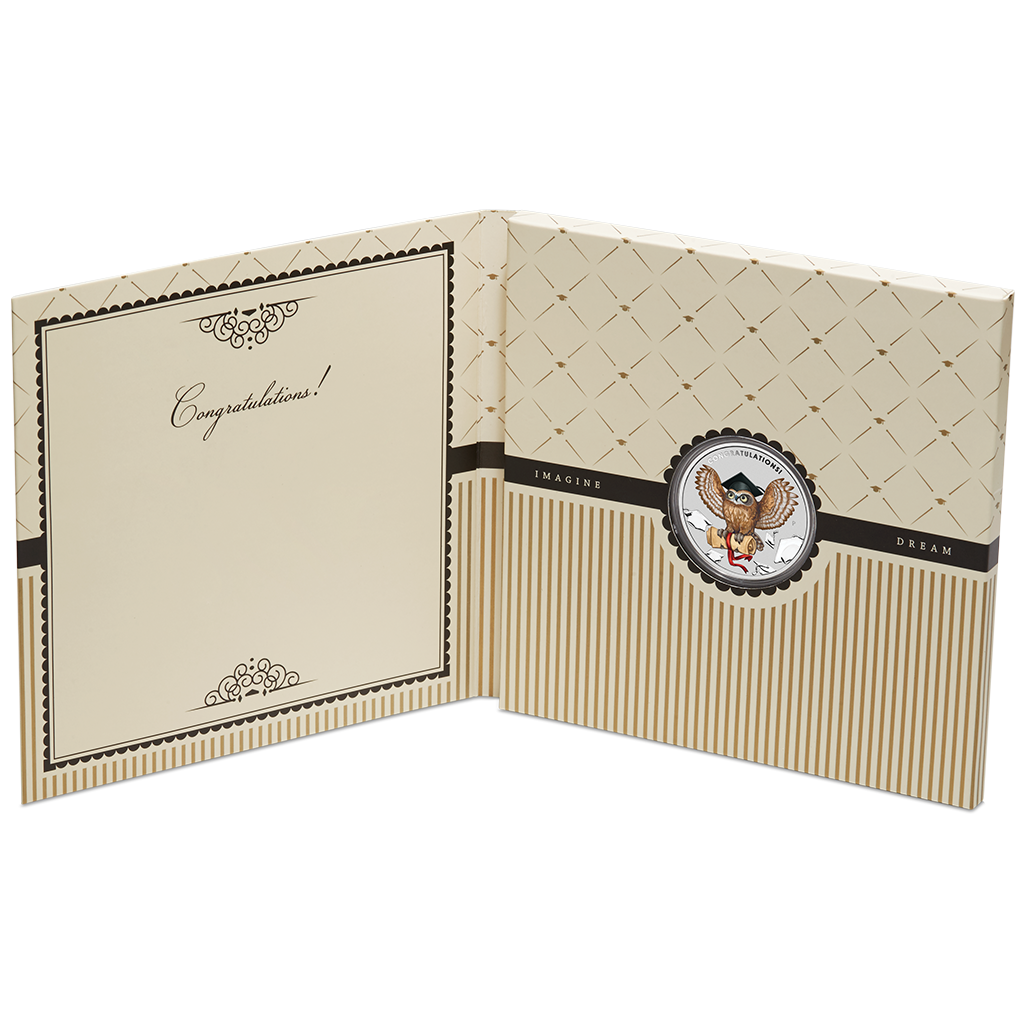 2019 $1 Graduation Celebration 1oz Silver Coloured Proof Coin