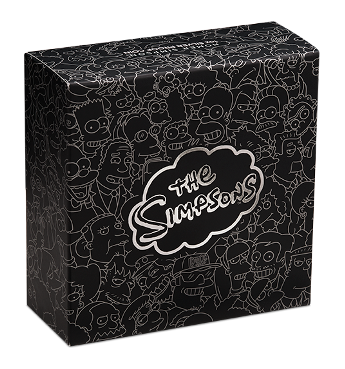 Tuvalu 2019 $1 The Simpsons Homer Simpson 1oz Silver Coloured Proof Coin