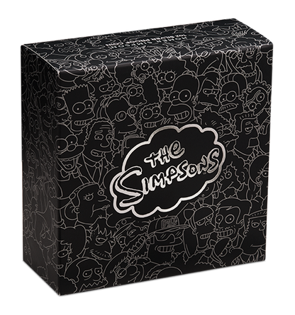 Tuvalu 2019 $1 The Simpsons Homer Simpson 1oz Silver Coloured Proof Coin