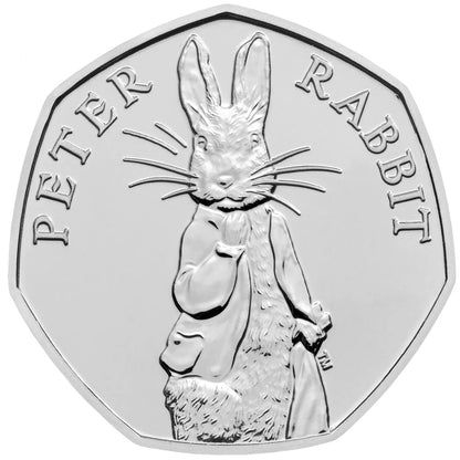 UK 2019 50p Celebrating Beatrix Potter and Her Little Tales Peter Rabbit Uncirculated Coin