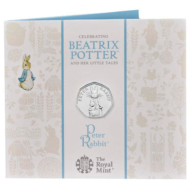 UK 2019 50p Celebrating Beatrix Potter and Her Little Tales Peter Rabbit Uncirculated Coin