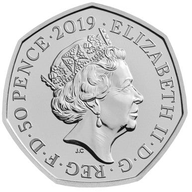 UK 2019 50p Celebrating Beatrix Potter and Her Little Tales Peter Rabbit Uncirculated Coin