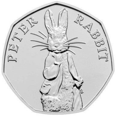 UK 2019 50p Celebrating Beatrix Potter and Her Little Tales Peter Rabbit Uncirculated Coin