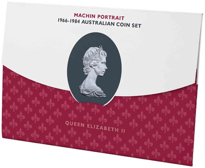 Queen Elizabeth II Arnold Machin Portrait 1966-1984 Uncirculated 7 Coin Set