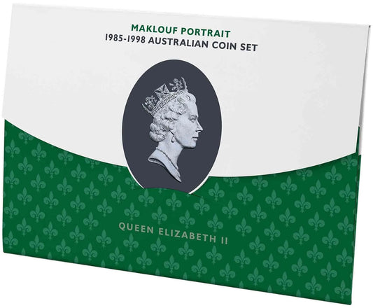 Queen Elizabeth II Raphael Maklouf Portrait 1985-1998 Uncirculated 8 Coin Set