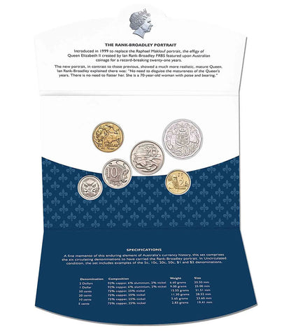 Queen Elizabeth II Ian Rank-Broadley Portrait 1999-2019 Uncirculated 6 Coin Set
