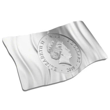 Niue 2019 $2 Eureka Stockade Waving Flag Silver Coin