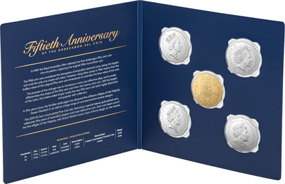 2019 50c 50th Anniversary of The Australian 50c Dodecagon Uncirculated 5 Coin Set