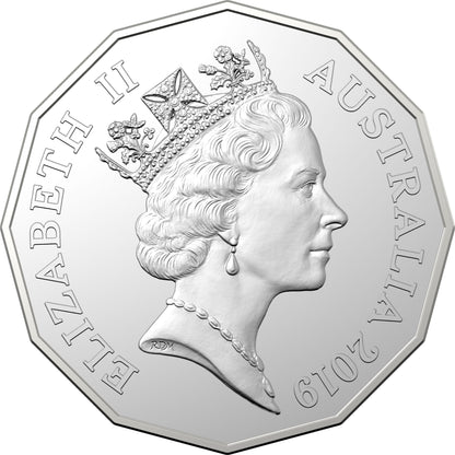 2019 50c 50th Anniversary of The Australian 50c Dodecagon Uncirculated 5 Coin Set