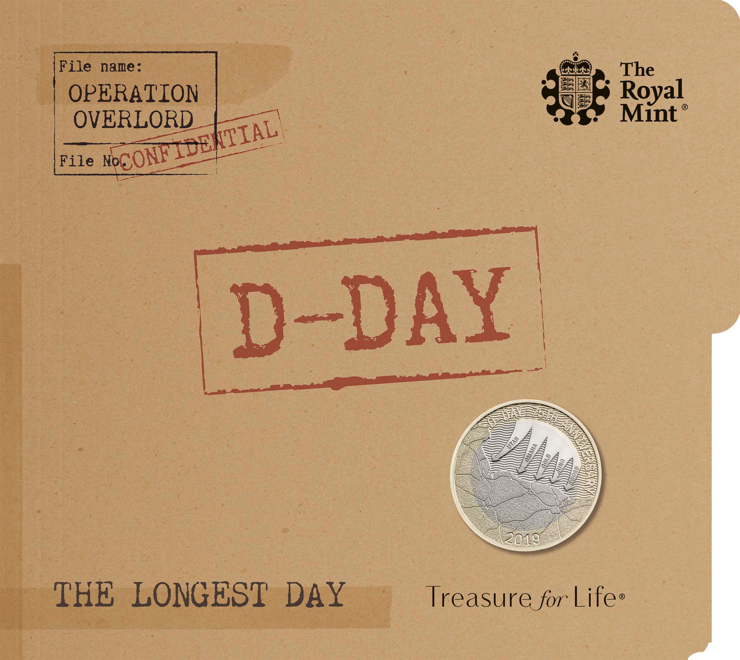 UK 2019 £2 The 75th Anniversary of D-Day Uncirculated Coin
