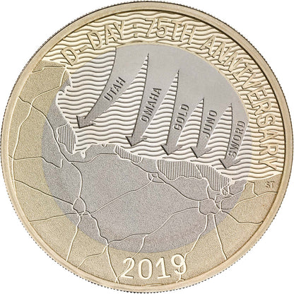 UK 2019 £2 The 75th Anniversary of D-Day Uncirculated Coin