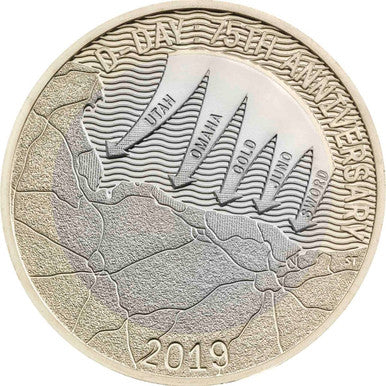 UK 2019 £2 The 75th Anniversary of D-Day Uncirculated Coin