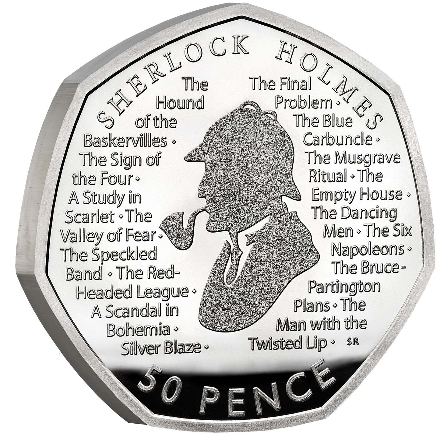 UK 2019 50p A Celebration of Sherlock Holmes Silver Proof Coin