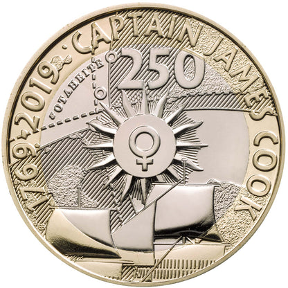 UK 2019 £2 250th Anniversary of Captain James Cook's Voyage of Discovery Uncirculated Coin