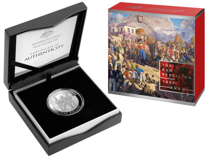 2019 $5 Mutiny and Rebellion The Rum Rebellion 1oz Silver Proof Coin