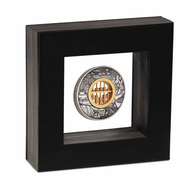 2019 Abacus 2oz Silver Antiqued Coin