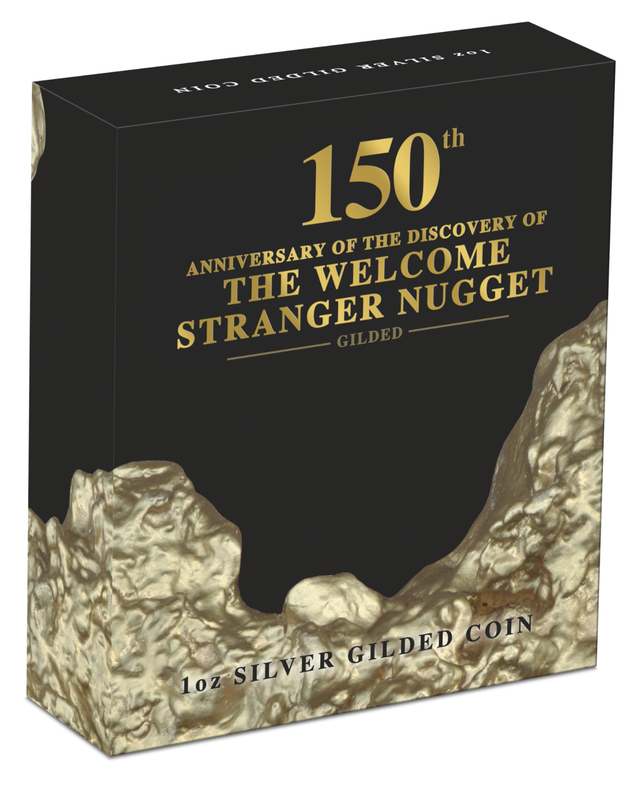 2019 $1 150th Anniversary of The Welcome Stranger Nugget 1oz Silver Gilded Coin
