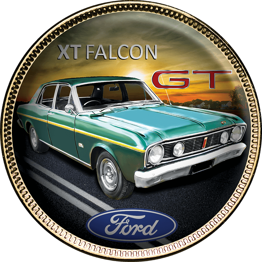 Ford GT Gold Plated Enamel Penny 9 Coin Collection
