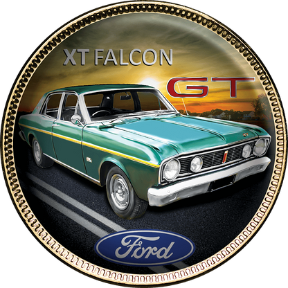 Ford GT Gold Plated Enamel Penny 9 Coin Collection