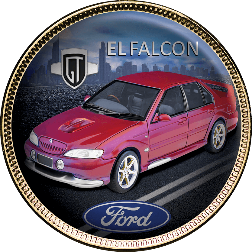 Ford GT Gold Plated Enamel Penny 9 Coin Collection