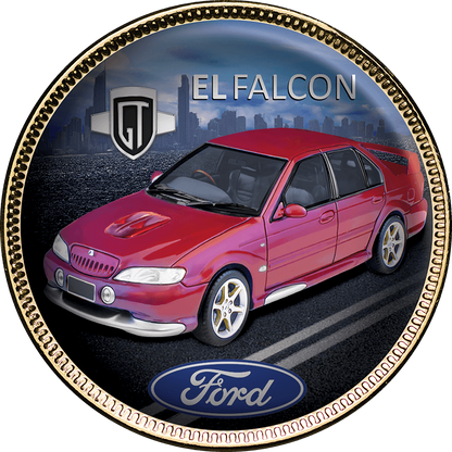 Ford GT Gold Plated Enamel Penny 9 Coin Collection