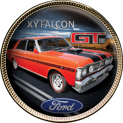 Ford GT Gold Plated Enamel Penny 9 Coin Collection