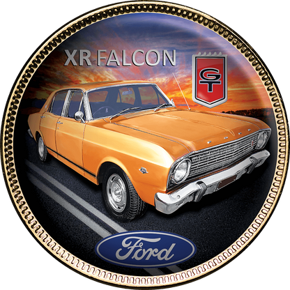 Ford GT Gold Plated Enamel Penny 9 Coin Collection