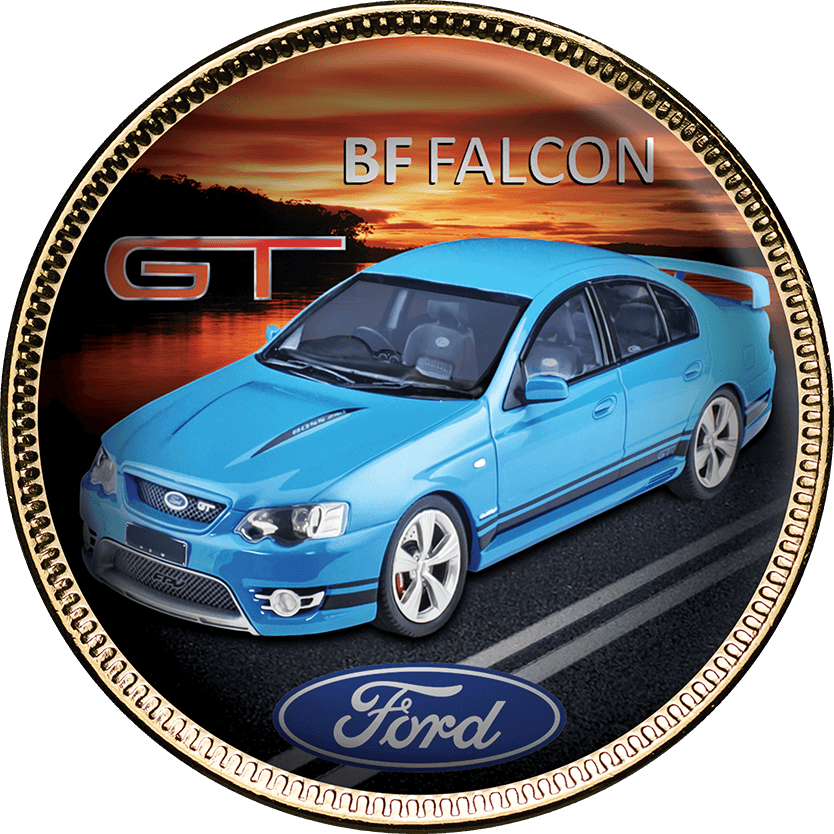 Ford GT Gold Plated Enamel Penny 9 Coin Collection