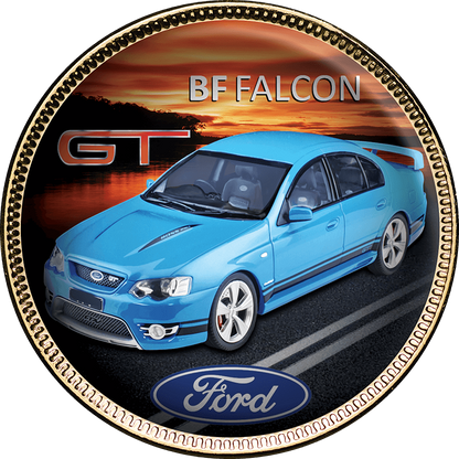 Ford GT Gold Plated Enamel Penny 9 Coin Collection