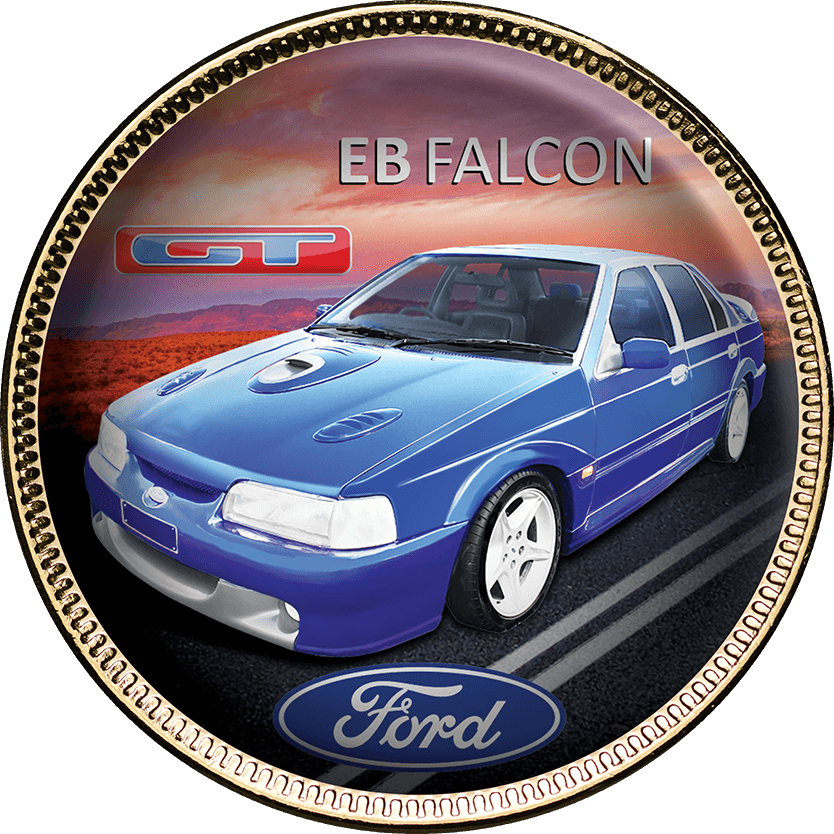 Ford GT Gold Plated Enamel Penny 9 Coin Collection